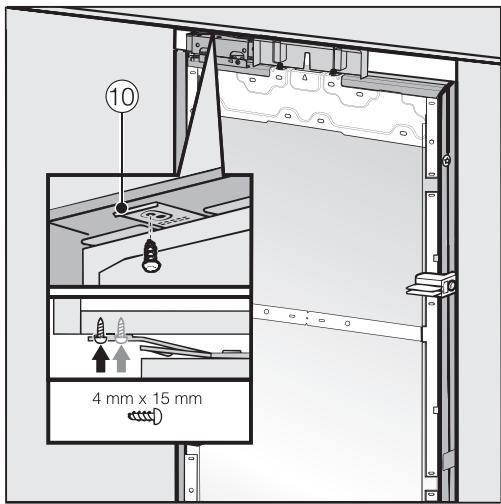 MIELE KF2902VI - KF 2902 Vi - Fixer l'appareil dans la niche d'en- castrement - 2