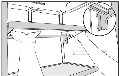 MIELE KF2902VI - KF 2902 Vi - Retirer ou déplacer les tablettes - 1