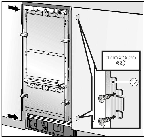 MIELE KF2902VI - KF 2902 Vi - Fixer l'appareil dans la niche d'en- castrement - 4