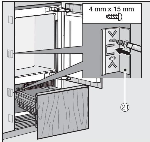 MIELE KF2902VI - KF 2902 Vi - Monter les équerres de fixation - 13