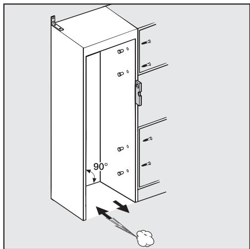 MIELE KF2902VI - KF 2902 Vi - Ajustement de la niche d'encastrement - 1