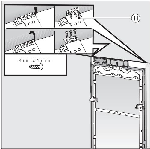 MIELE KF2902VI - KF 2902 Vi - Fixer l'appareil dans la niche d'en- castrement - 3