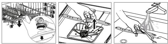 BOMANN GSP 7407 - Cleaning the spray arms - 1