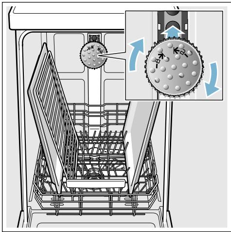 BOSCH SMS46AW03E - Pour utiliser la tête pulvérisatrice : - 1