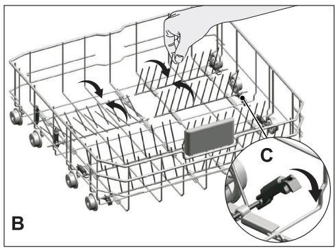 BEKO FDIN84311 - Tiges rétractables du panier inférieur - 2