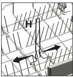 BEKO DIN34320 - Lower basket bottle wire - 1