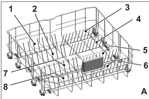 BEKO DIN34320 - Collapsible lower basket tines - 1