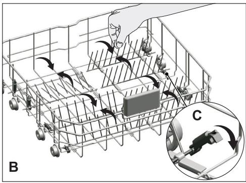 BEKO DIN34320 - Collapsible lower basket tines - 2