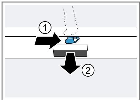 BOSCH SPS25CW04E - Ouvrir la porte de l'appareil - 1