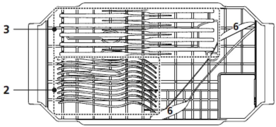 DE DIETRICH DCJ422DQX - Cassetto per posate: - 1