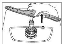 BOMANN TSG5701 - Cleaning the lower spray arm - 1