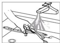 BOMANN TSG5701 - Cleaning the lower spray arm - 2