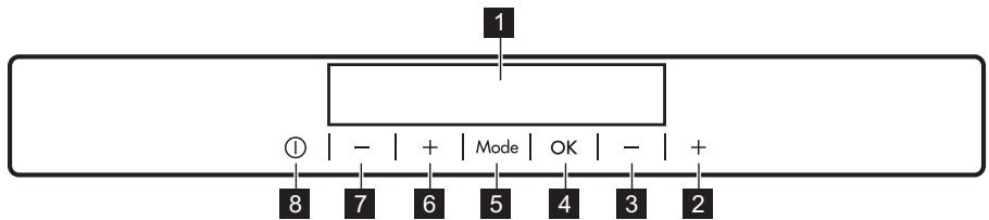 AEG-ELECTROLUX SCE818C5TC  -  SCE818E8TS - BANDEAU DE COMMANDE - 1