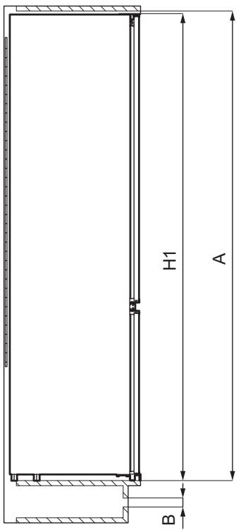 AEG-ELECTROLUX SCE819E5TS - Afmetingen - 1