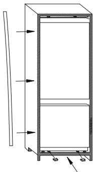 ROSIERES RBBS100N - DIMENSIONAL PRODUSULUI SIALE SPATIULUI DE INCORPORARE - 6