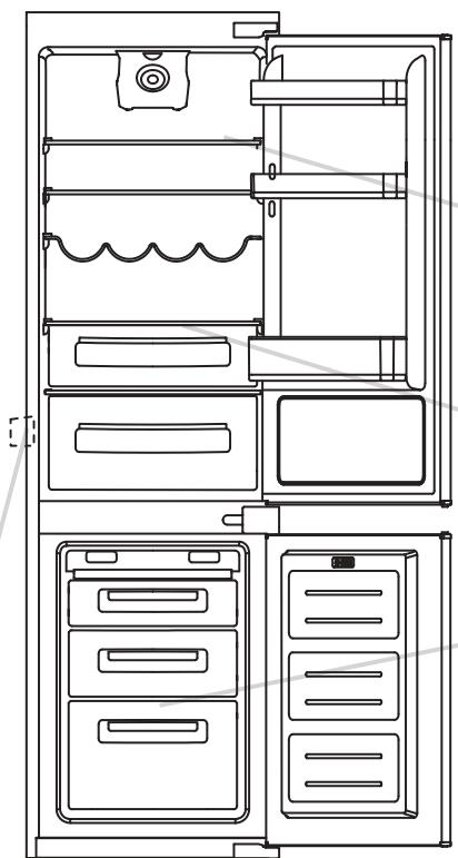 ROSIERES RBBS100N - Decongelarea compartmentului de refrigerare - 1