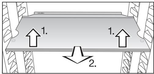 FRANKE FMW 380 CS G XS - Décaler la tablette - 1