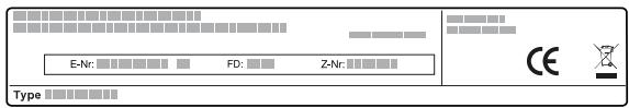 SIEMENS CF834AGB1 - Erzeugnisnummer (E-Nr.) und Fertigungsnummer (FD) - 1