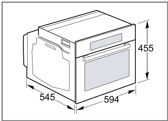 SIEMENS CF834AGB1 - Dimensions de l'appareil - 1
