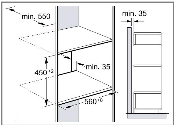 SIEMENS CF834AGB1 - Einbau in einen Hochschrank - 1