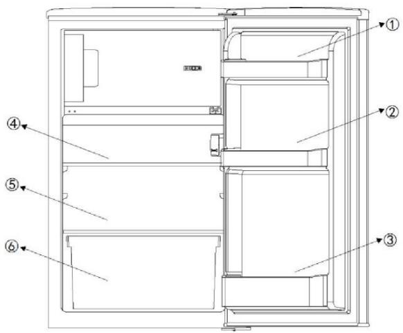 CANDY COT1S45FSH - Opbevaring - 1