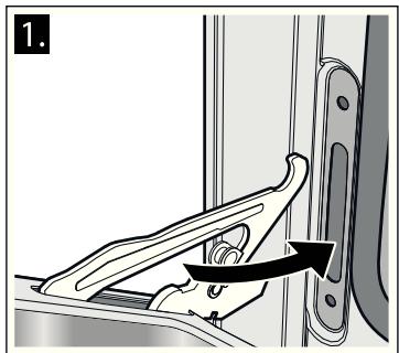 SIEMENS HQ738155E - Accrocher la porte de l'appareil - 1