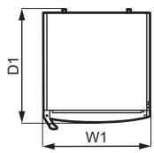 AEG RCB633E6NW - Abmessungen - 2