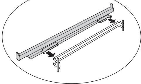 DELONGHI DLCV965X2 - POUR FIXER LE SUPPORT DE GRILLE COULISSANT SUR LA GRILLE LATERALE: - 2