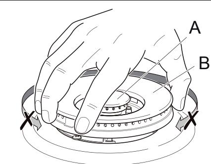 DELONGHI DLCV965X2 - MISE EN PLACE CORRECTE DU BRULEUR A DOUBLE COURONNE COMPACT - 9