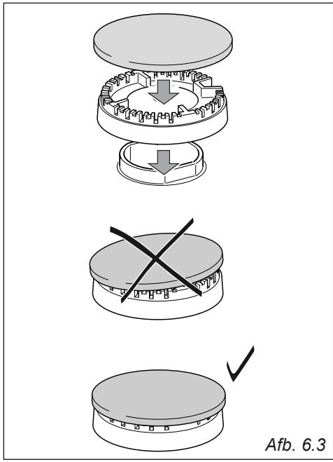 DELONGHI DLCV965X2 - CORRECTE PLAATSING VAN DE BRANDER DUBELE KROON COMPACT - 2