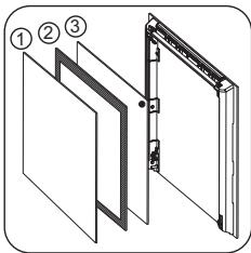 FALCON PDL90EICB/C-EU - Réinstallation de la porte et des panneaux de verre - 1