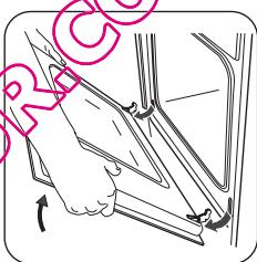 FALCON PDL90EICB/C-EU - Retrait de la porte du four et des panneaux de verre - 3