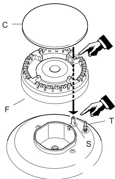 DELONGHI PEMC64 - BRUCIATORE A TRIPLA CORONA - 1