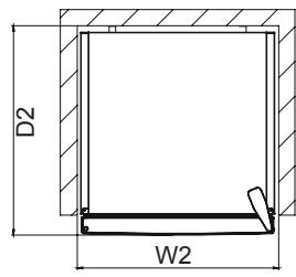 AEG RCB632E4MX - Dimenzije - 2