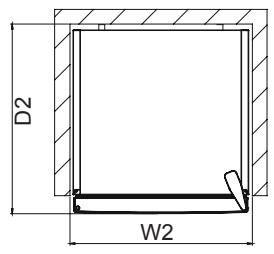 AEG RCB632E4MX - Afmetingen - 2