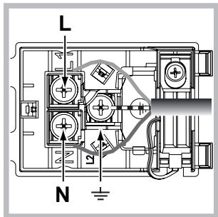 HOTPOINT OK89ED20XHA - Montaje del cable de alimentación eléctrica - 2