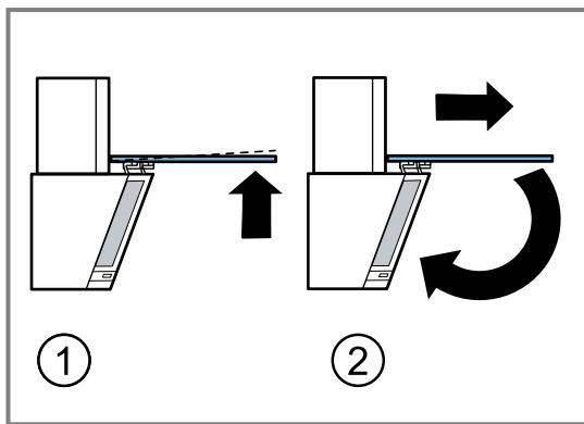 BOSCH DWK65DK60 - Closing the glass flap - 1