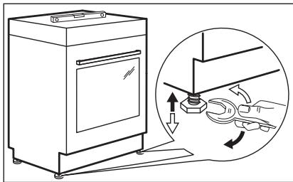 ESSENTIELB ECV605B  -  ECV605N -  ECV605S - Mise de niveau de l'appareil - 1