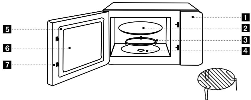 SCHOLTES SOHV1620B - Description du four à micro-ondes avec gril - 1