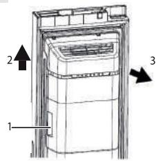 HAIER HSOGPIF9183 - A jégartály eltávolítása (7.4.2 ábra) - 1