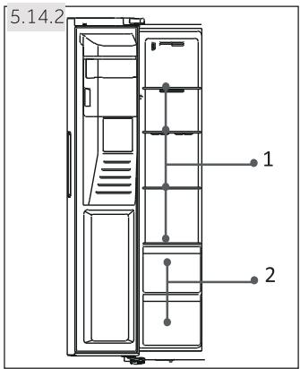 HAIER HSOGPIF9183 - Ulożení v oddilu mraznicky - 1