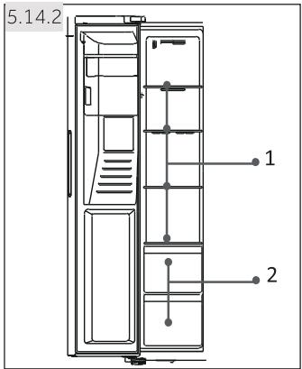 HAIER HSOGPIF9183 - Armazenamento no compartmento congelador - 1