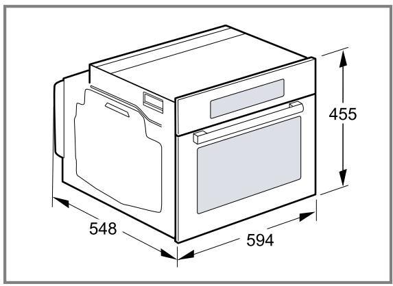 SIEMENS CS736G1B1 - Dimensions de l'appareil - 1