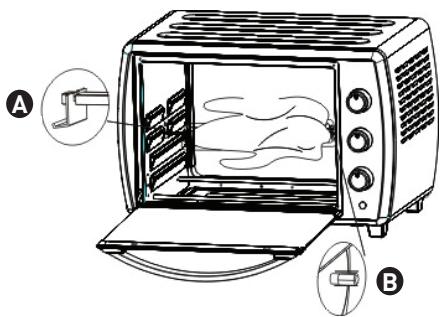 VALBERG MO 58MF KX 225C - 58L MF - Het spit in de oven installeren - 1