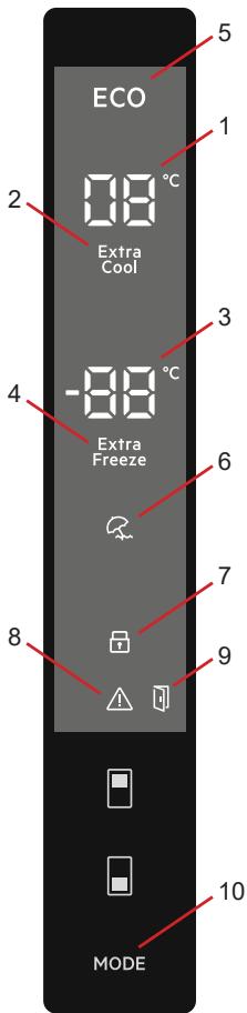 AEG RCB732E5MB - Display and Control Panel - 1