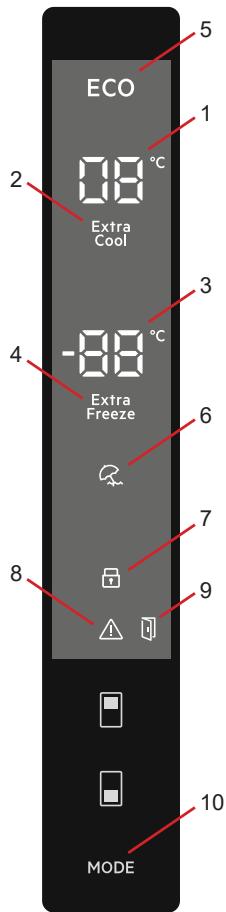 AEG RCB732E5MB - Ekrani dhe paneli i kontrollit - 1