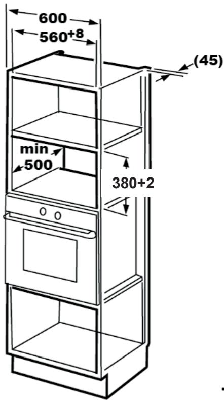BEKO MCB25433BG - MCB25433X - Ankastre mobilya ölçüleri - 1