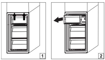 INDESIT LI8 S2E W - Retirer le récipient du bac du congélateur - 1