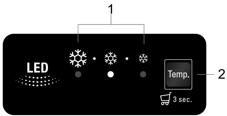 HOTPOINT H8 A1E S - Compartiment congélateur - 1