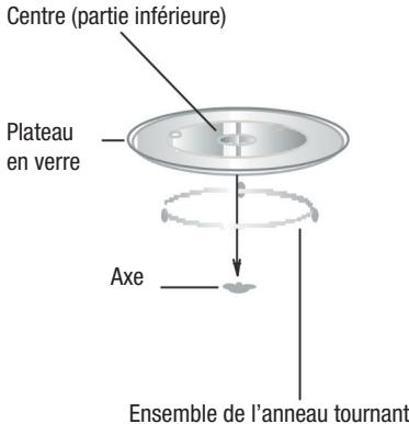 NODOR NM 25 TG WH - Installation du plateau tournant - 1